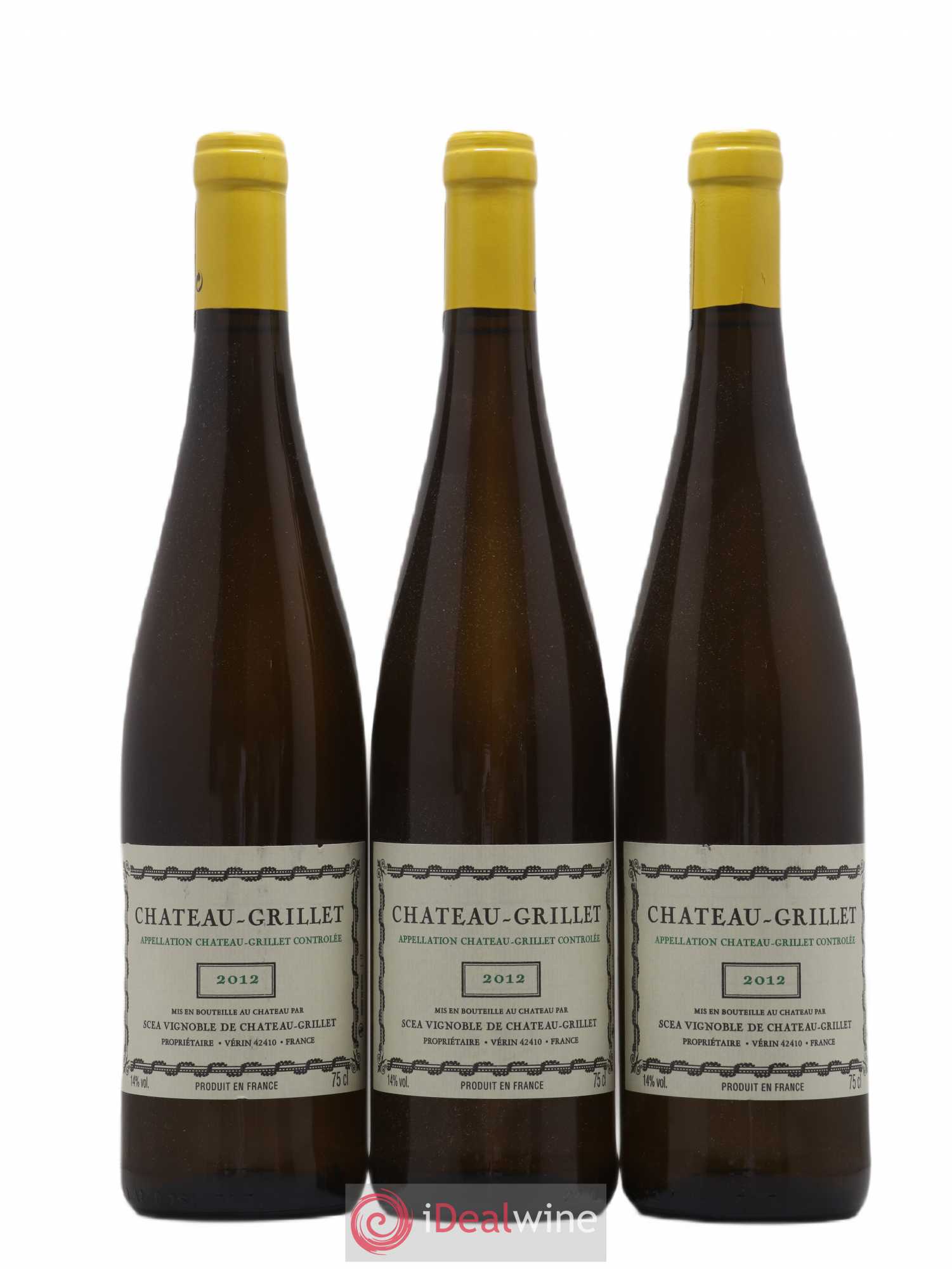 Château Grillet Château-Grillet 2012 - Lot de 3 bouteilles - 0