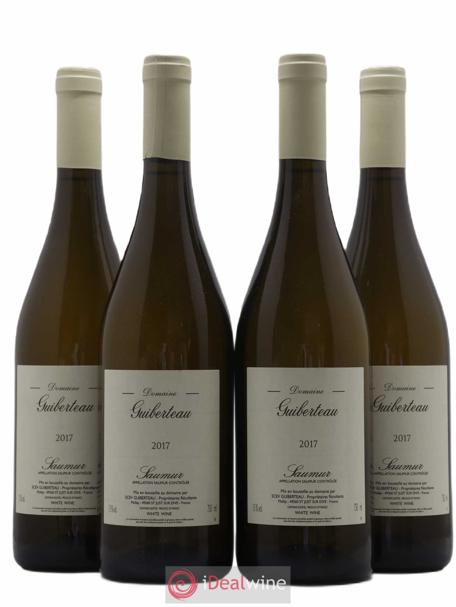Saumur Domaine Guiberteau 2017 - Lot de 4 bouteilles - 0