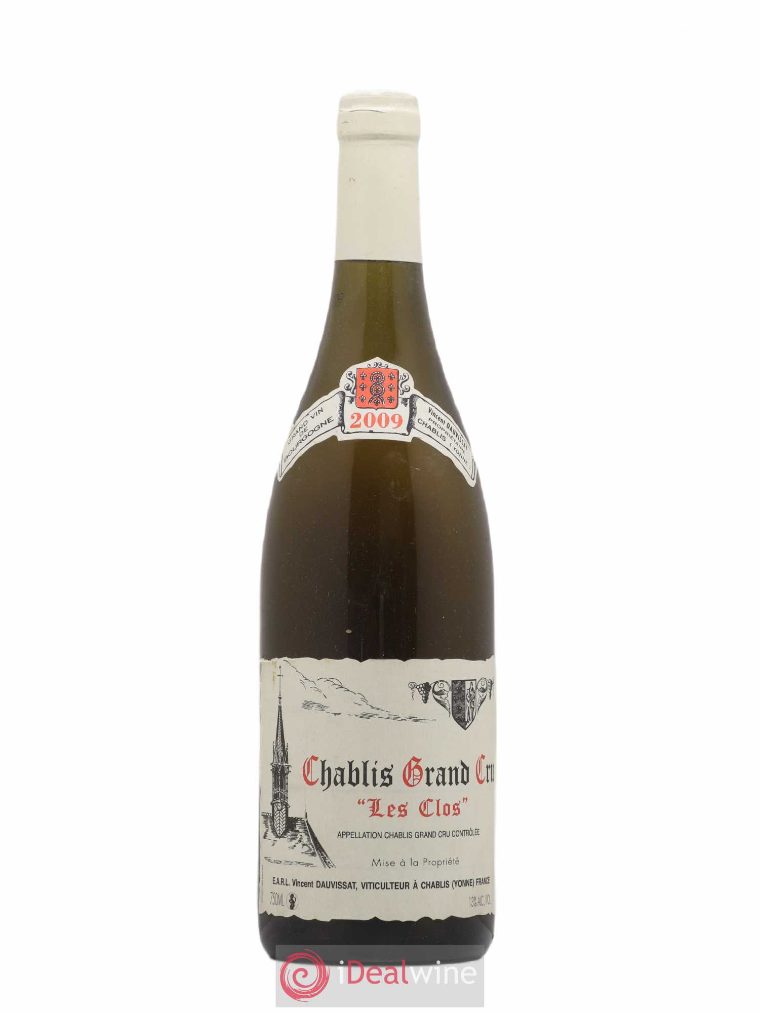 Chablis Grand Cru Les Clos Vincent Dauvissat (Domaine) 2009 - Lot de 1 bouteille - 0