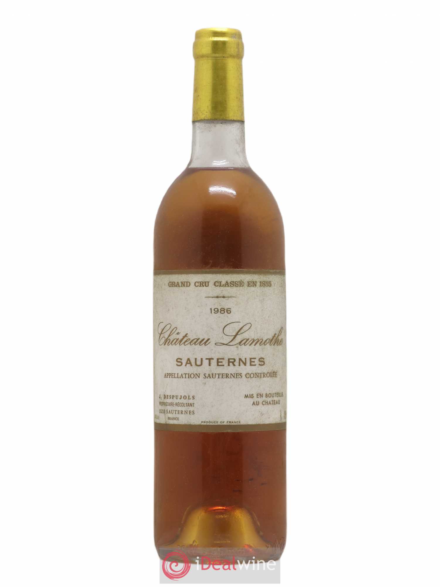 Château Lamothe 2ème Grand Cru Classé 1986 - Lotto di 1 bottiglia - 0
