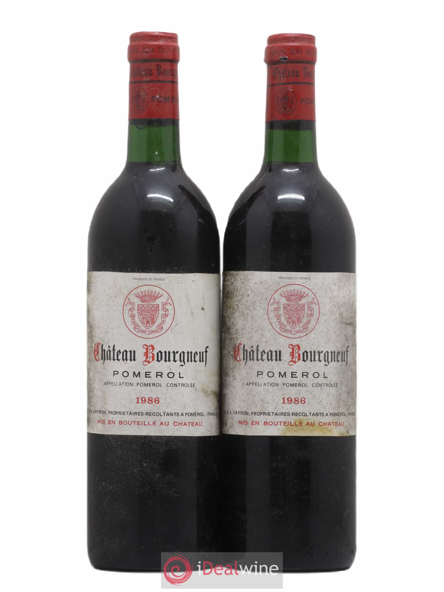 Château Bourgneuf 1986 - Lot de 2 bouteilles - 0