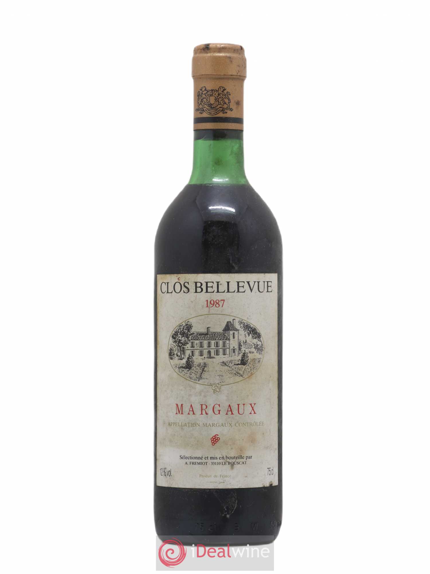 Bordeaux Margaux Clos Bellevue 1987 - Posten von 1 Flasche - 0