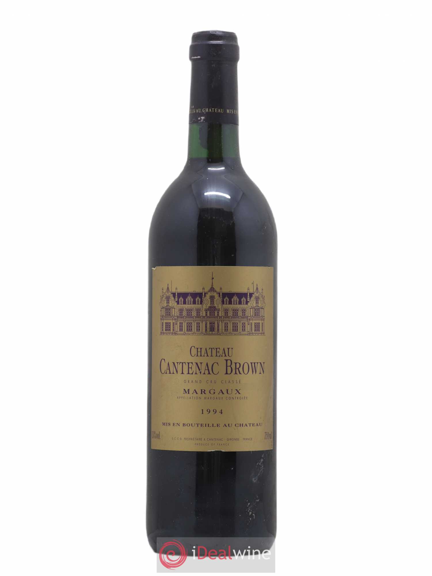 Château Cantenac Brown 3ème Grand Cru Classé 1994 - Lot de 1 bouteille - 0