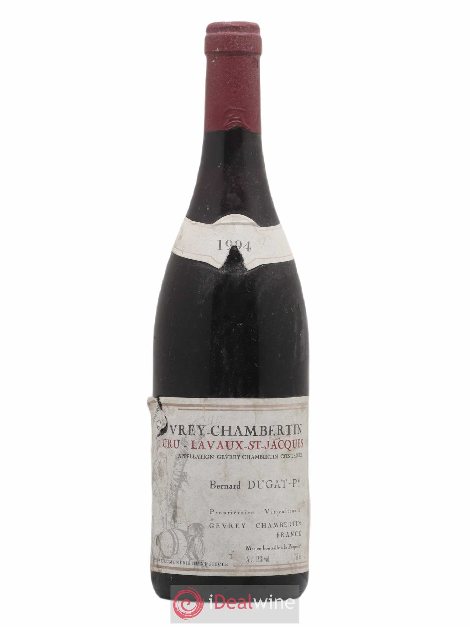 Gevrey-Chambertin 1er Cru Lavaux Saint Jacques Dugat-Py 1994 - Lot de 1 bouteille - 0