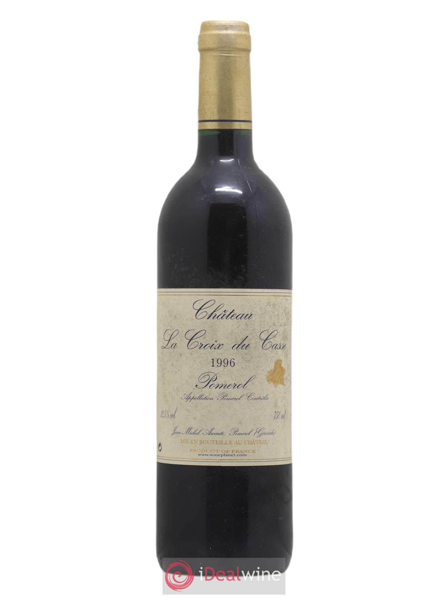 Château la Croix du Casse 1996 - Lot de 1 bouteille - 0