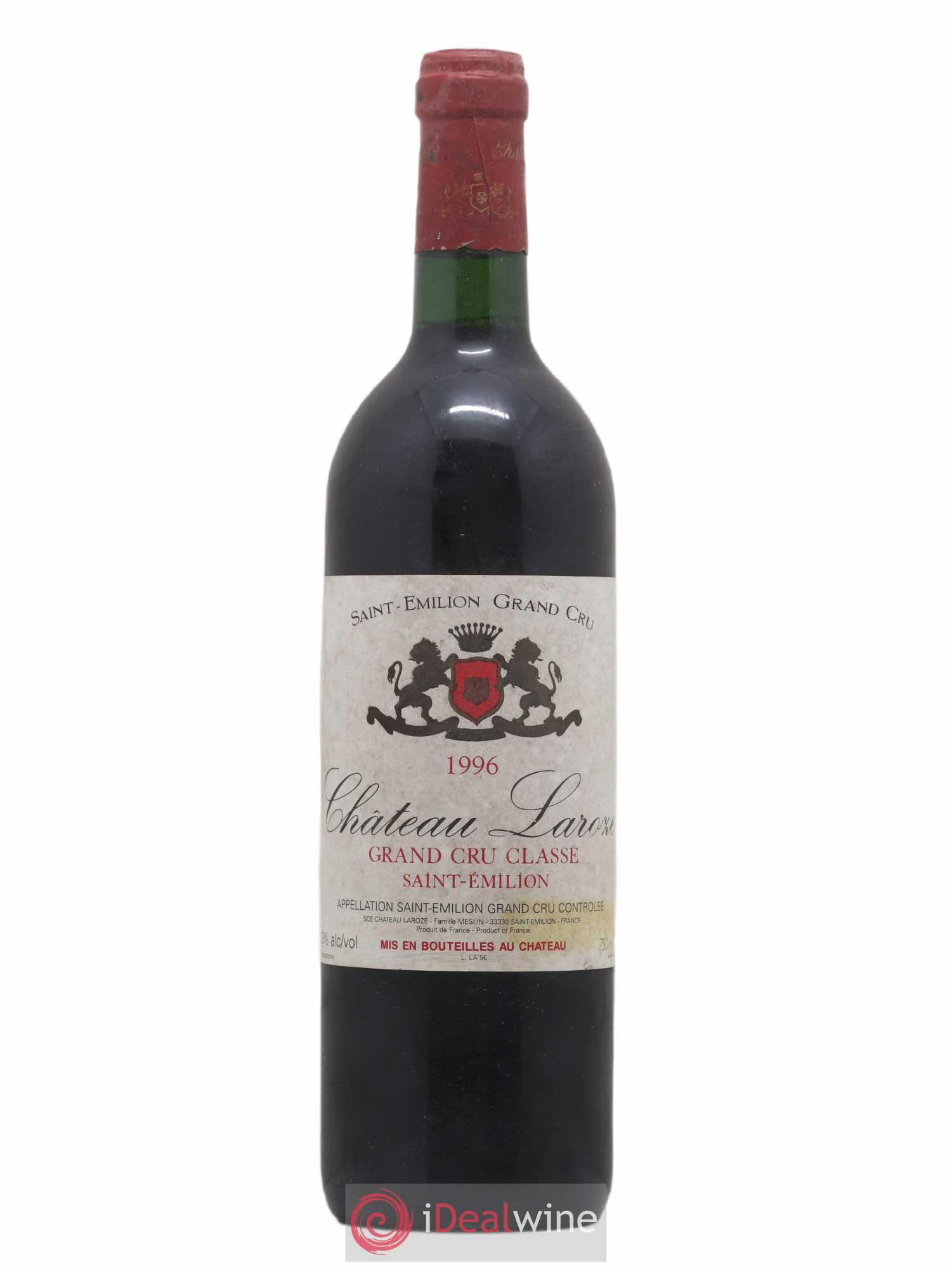 Château Laroze Grand Cru Classé 1996 - Lot de 1 bouteille - 0
