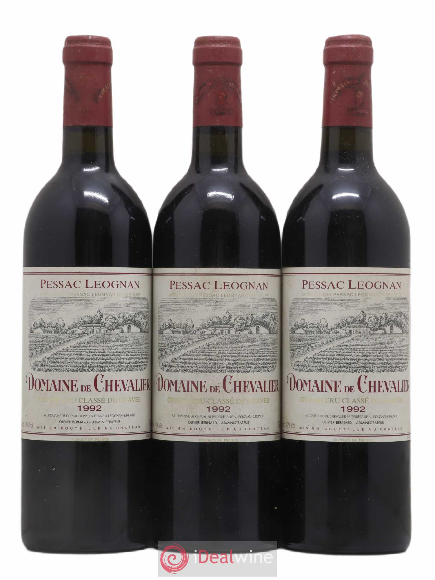 Domaine de Chevalier Cru Classé de Graves 1992 - Lot de 3 bouteilles - 0