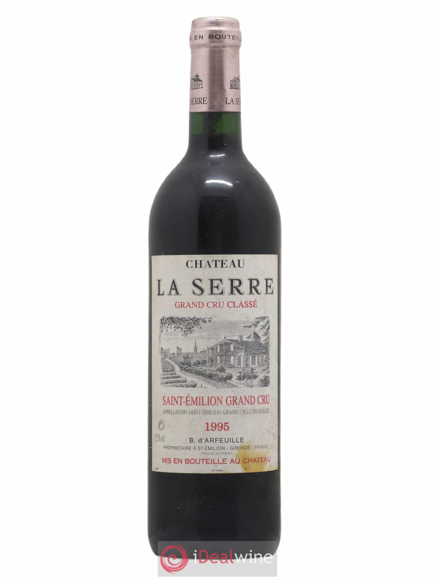 Château la Serre Grand Cru Classé 1995 - Lot de 1 bouteille - 0
