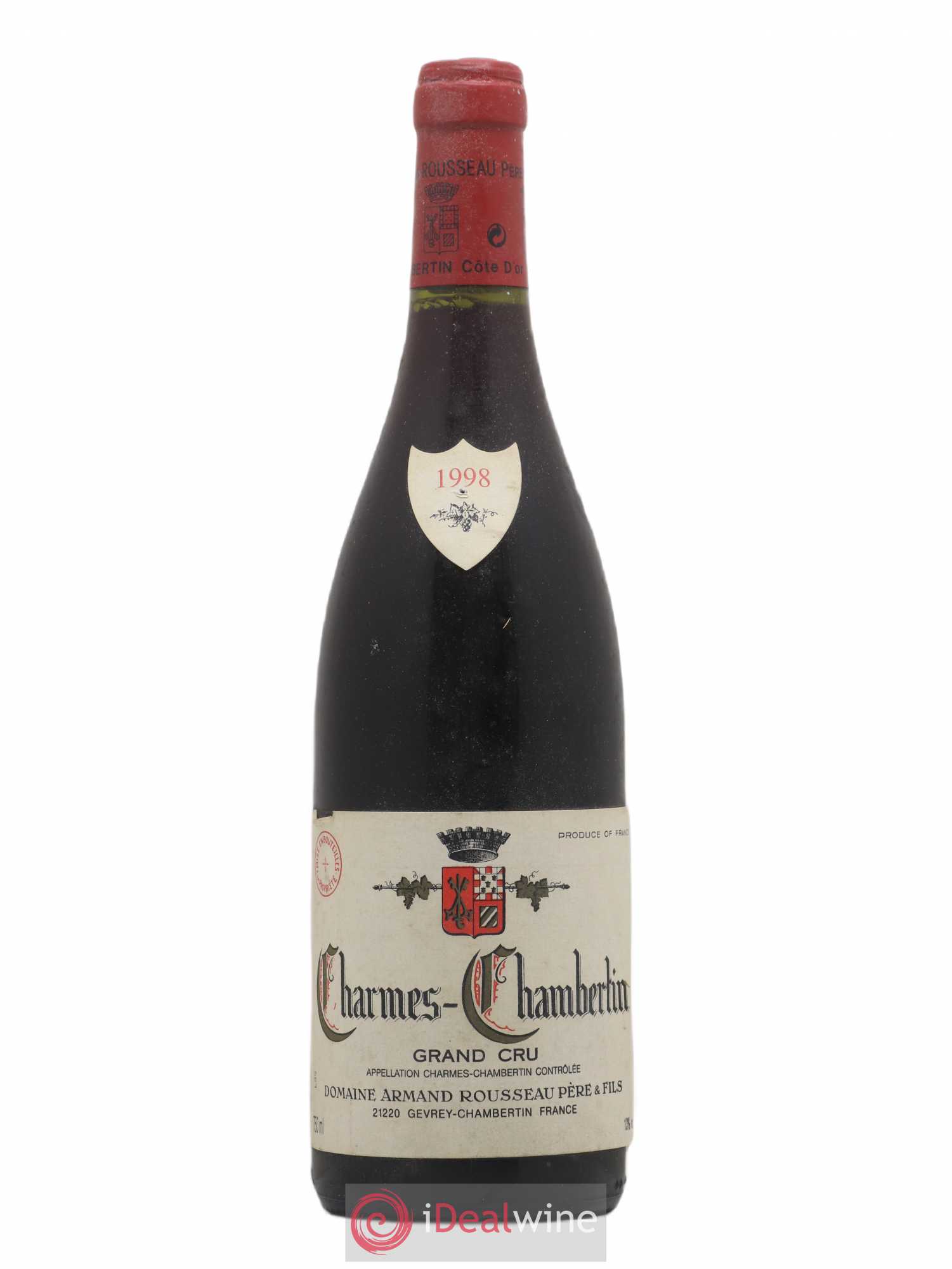 Charmes-Chambertin Grand Cru Armand Rousseau (Domaine) 1998 - Lot de 1 bouteille - 0