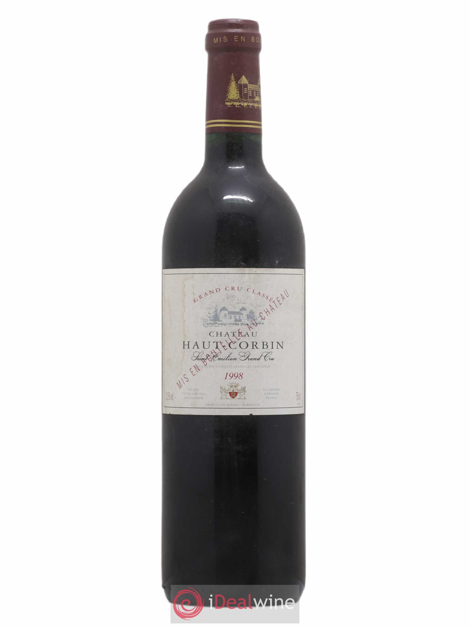 Saint-Émilion Grand Cru Château Haut Corbin 2000 - Lot de 1 bouteille - 0