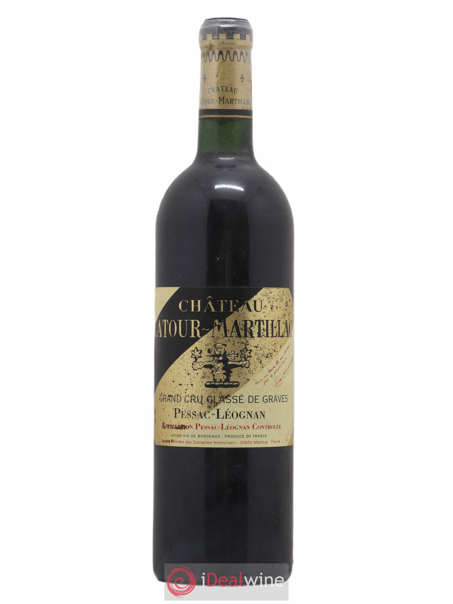 Château Latour-Martillac Cru Classé de Graves 1998 - Lot de 1 bouteille - 0