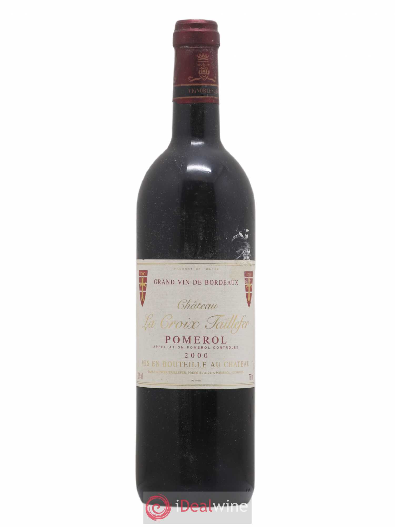Château la Croix Taillefer 2000 - Lot de 1 bouteille - 0