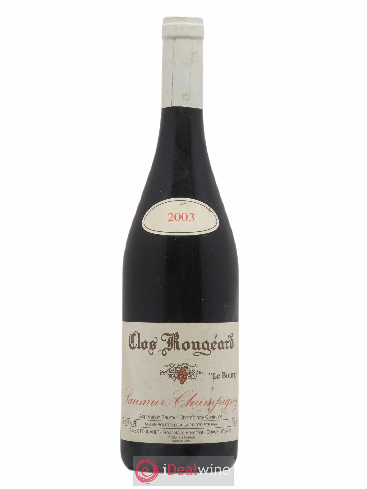 Saumur-Champigny Le Bourg Clos Rougeard 2003 - Lot de 1 bouteille - 0