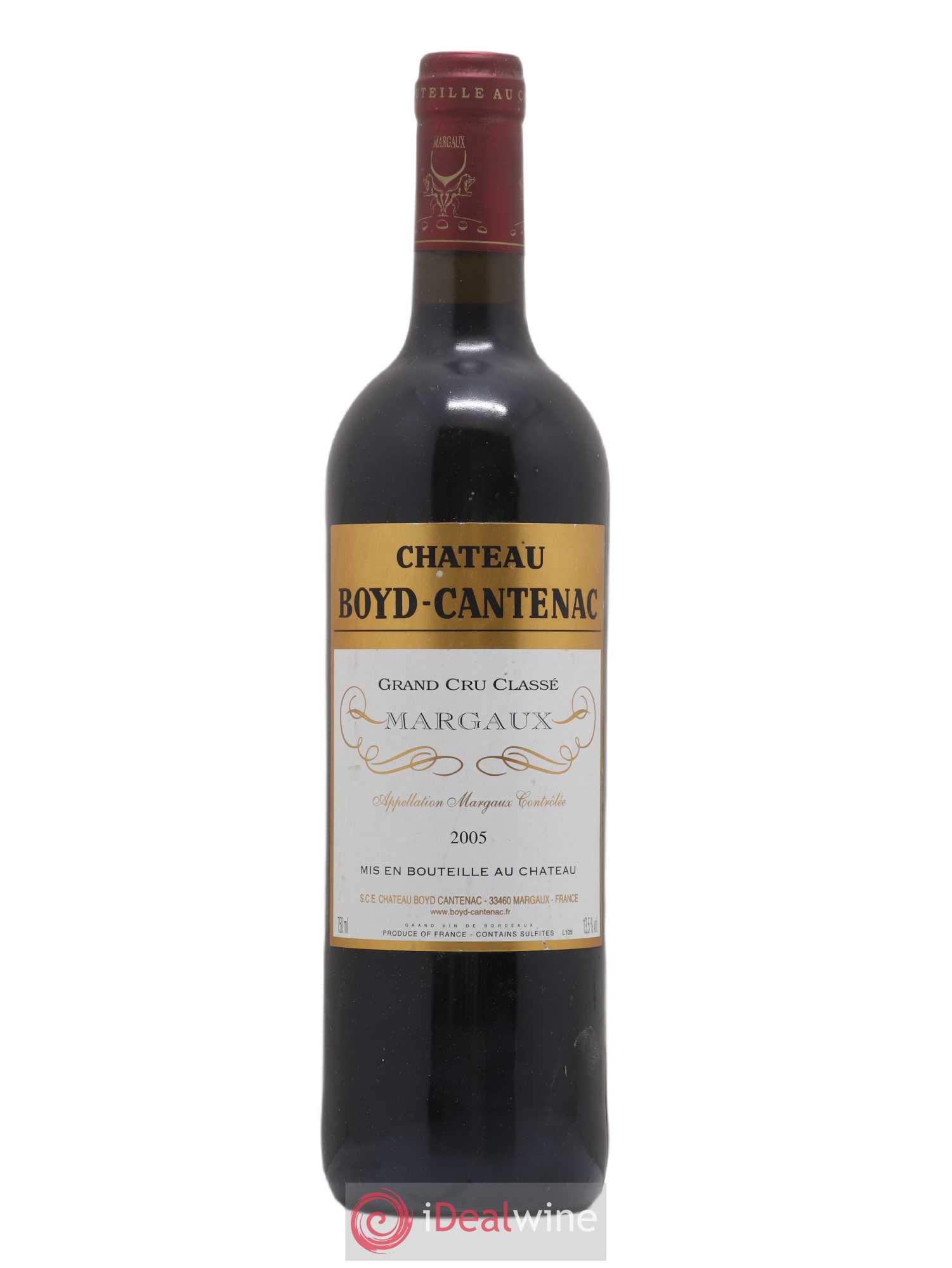 Château Boyd Cantenac 3ème Grand Cru Classé 2005 - Lot de 1 bouteille - 0