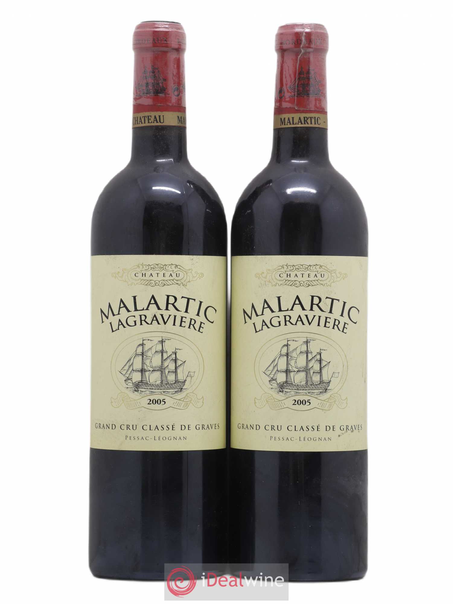 Château Malartic-Lagravière Cru Classé de Graves 2005 - Lot de 2 bouteilles - 0