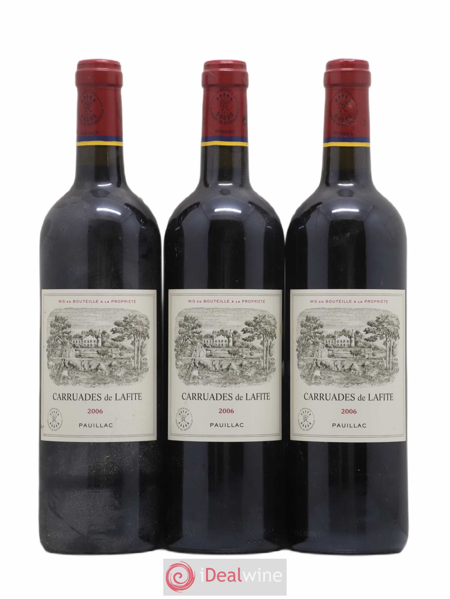 Carruades de Lafite Rothschild Second Vin 2006 - Lot de 3 bouteilles - 0