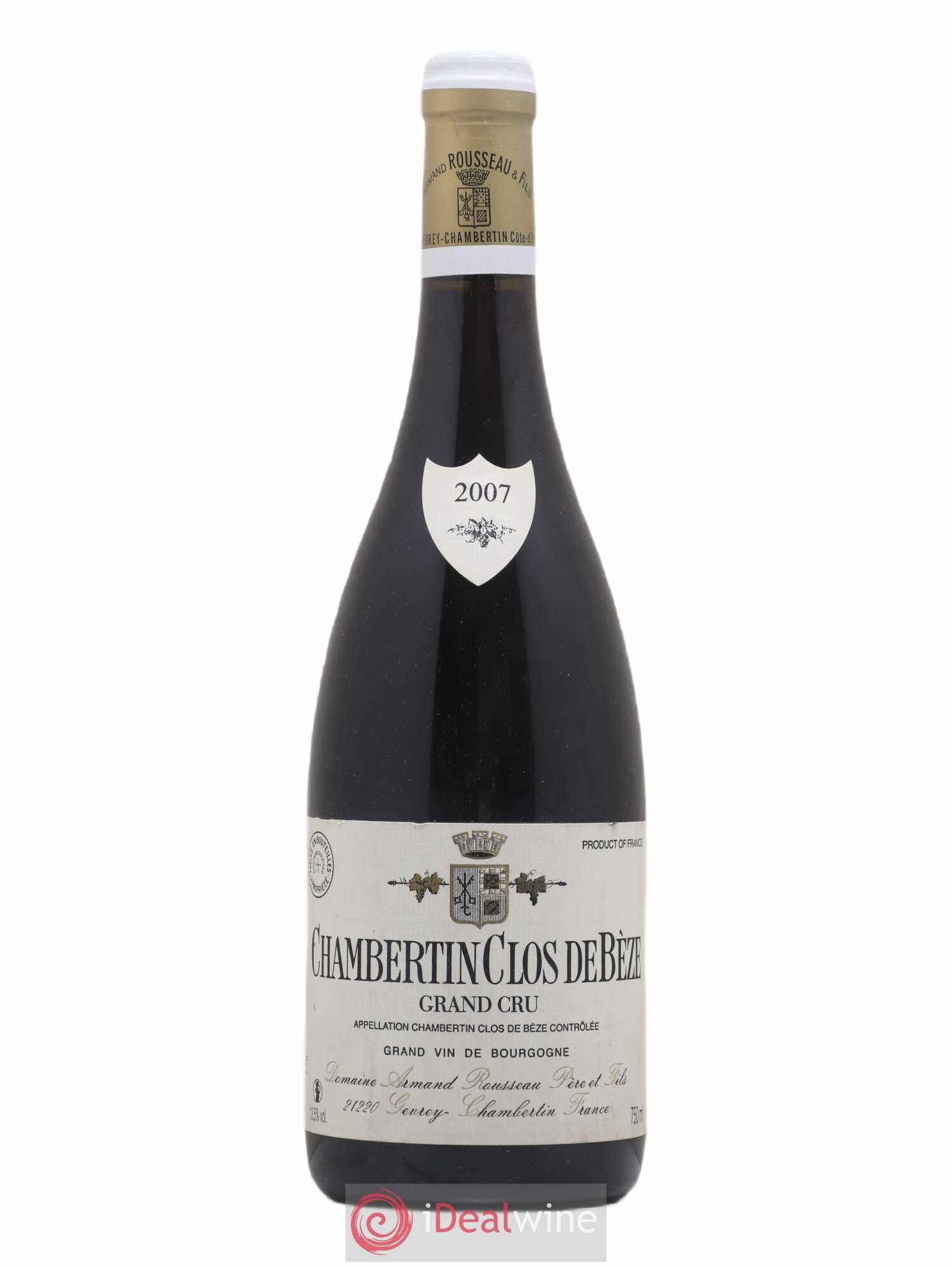 Chambertin Clos de Bèze Grand Cru Armand Rousseau (Domaine) 2007 - Lot de 1 bouteille - 0