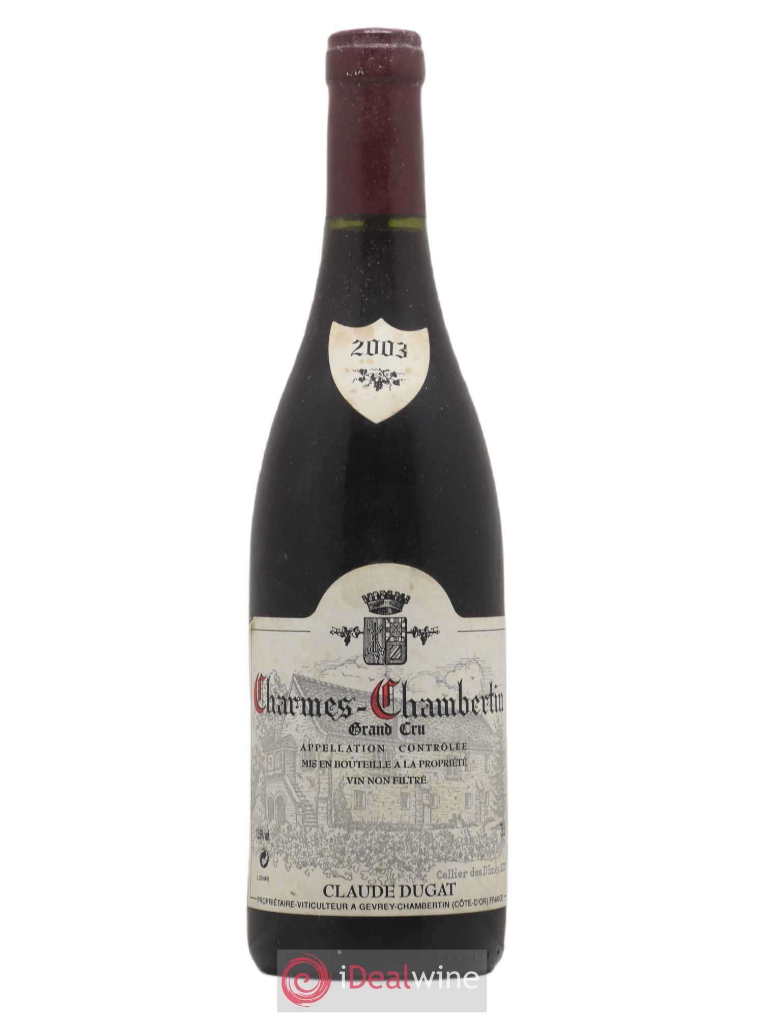 Charmes-Chambertin Grand Cru Claude Dugat 2003 - Lot de 1 bouteille - 0