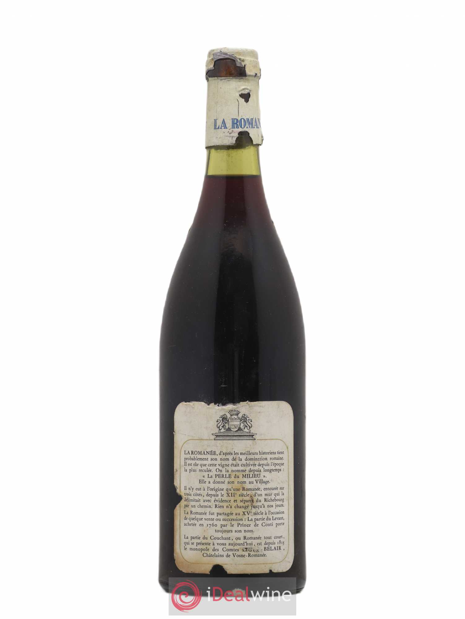 La Romanée Grand Cru Comte Liger-Belair (Domaine du) Bouchard Père et Fils 1976 - Lot de 1 bouteille - 1