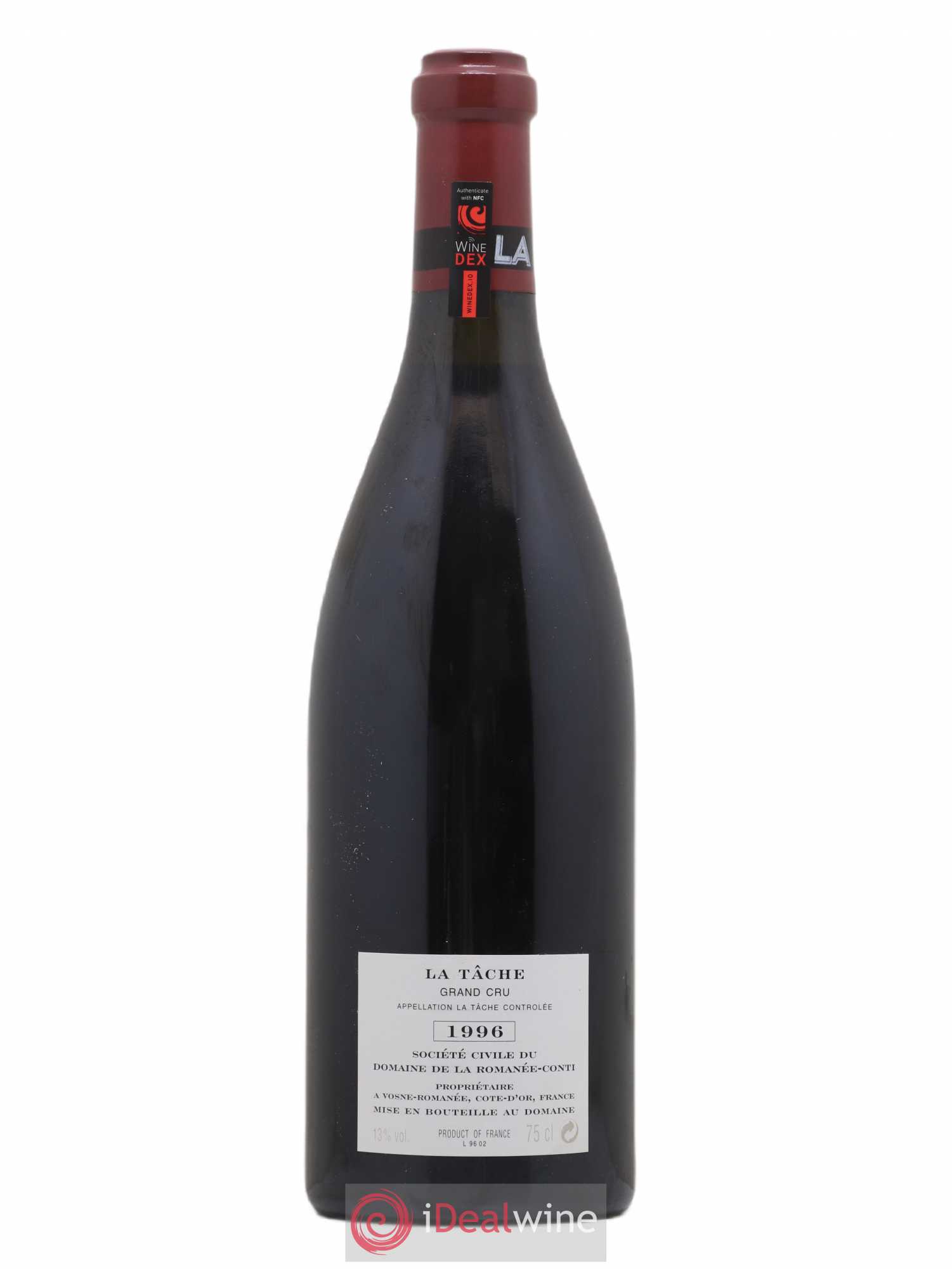 La Tâche Grand Cru Domaine de la Romanée-Conti 1996 - Lot de 1 bouteille - 1
