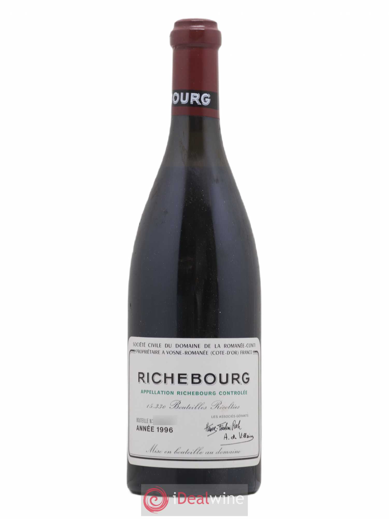 Richebourg Grand Cru Domaine de la Romanée-Conti 1996 - Lot de 1 bouteille - 0