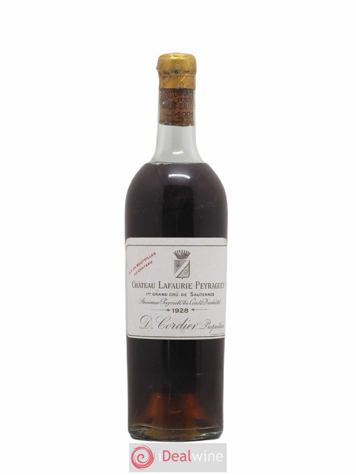 Château Lafaurie-Peyraguey 1er Grand Cru Classé 1928 - Lotto di 1 bottiglia - 0