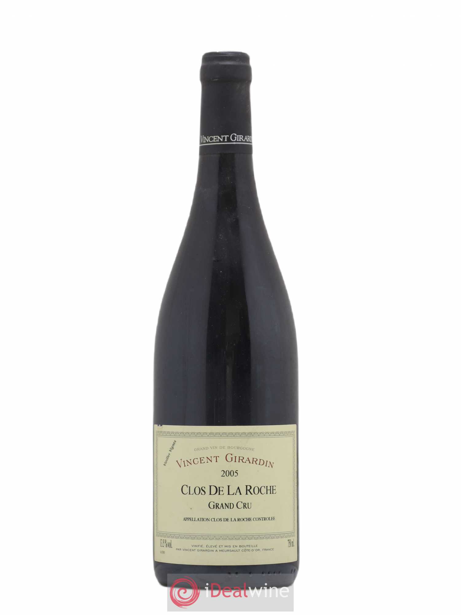 Clos de la Roche Grand Cru Vincent Girardin (Domaine) Vieilles Vignes 2005 - Lot de 1 bouteille - 0
