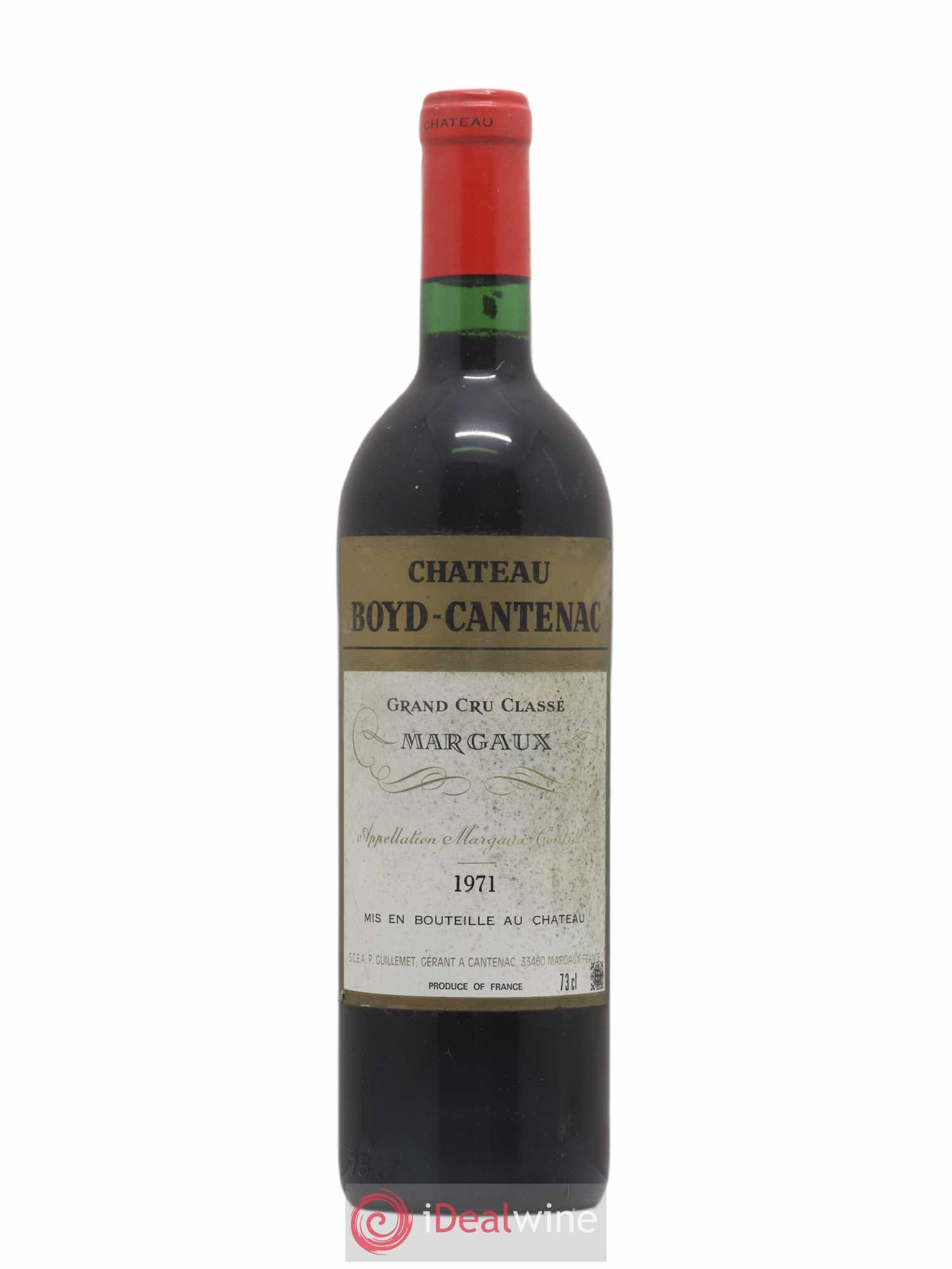 Château Boyd Cantenac 3ème Grand Cru Classé 1971 - Lot de 1 bouteille - 0