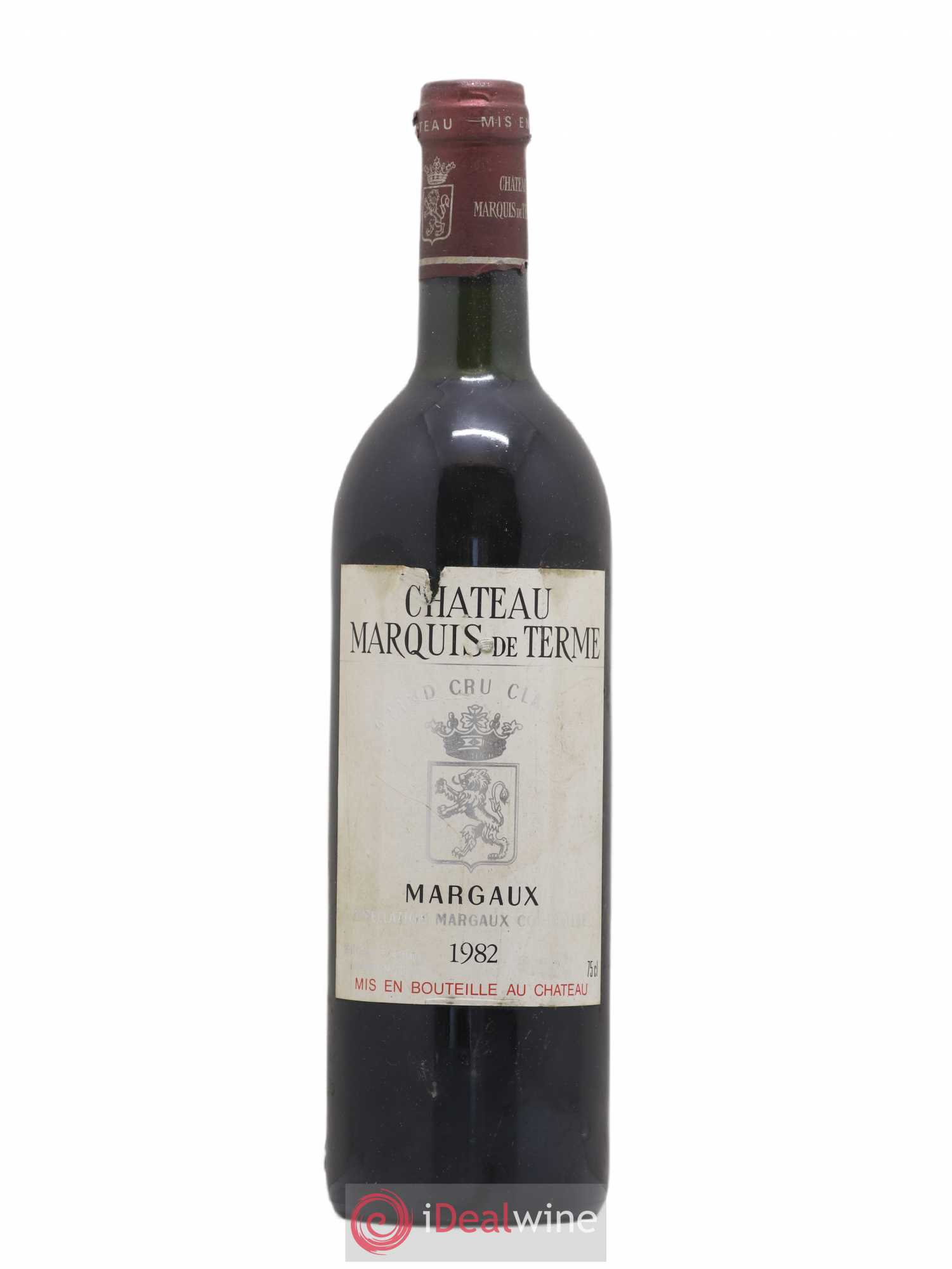 Château Marquis de Terme 4ème Grand Cru Classé 1982 - Lot de 1 bouteille - 0