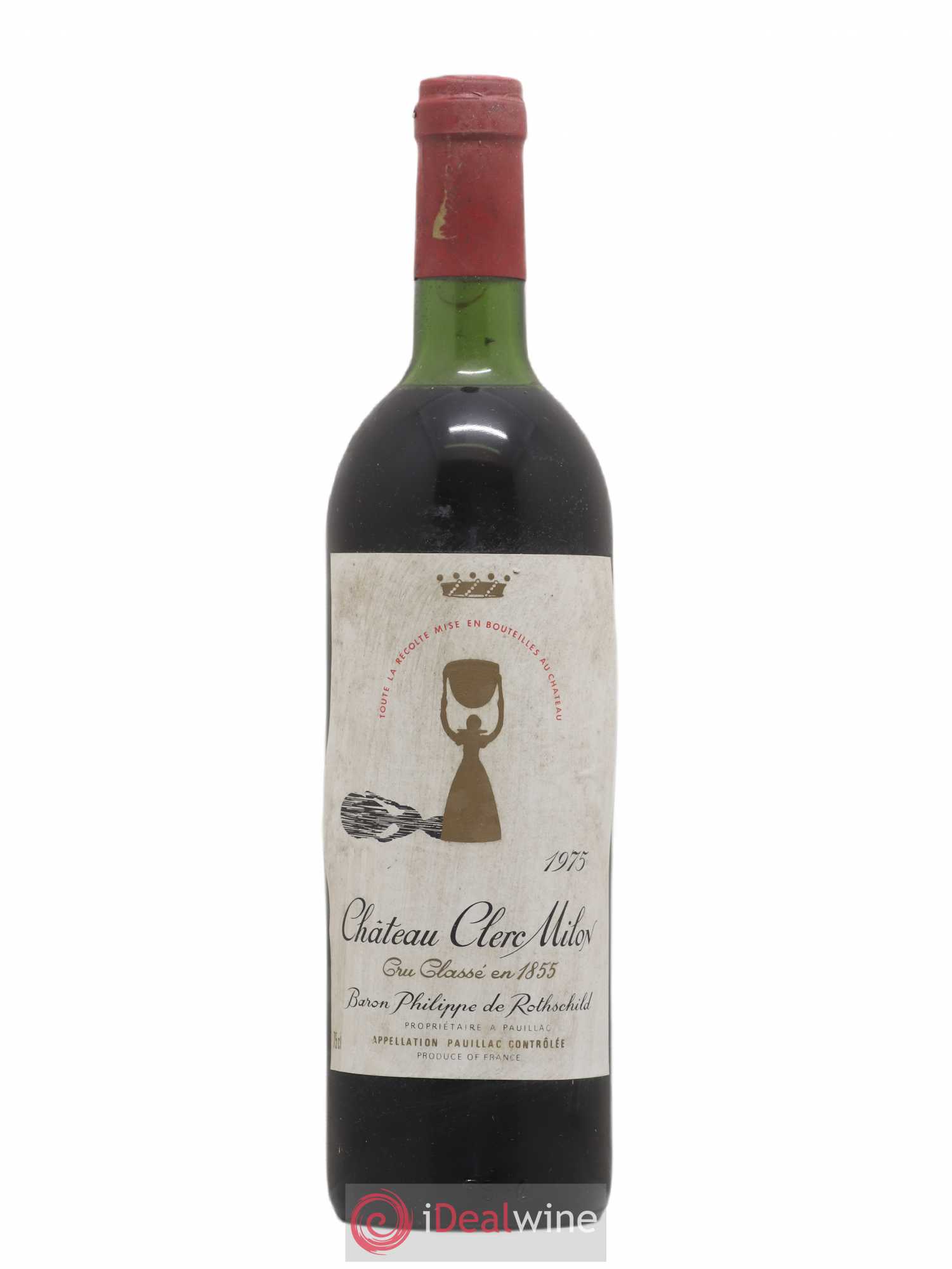 Château Clerc Milon 5ème Grand Cru Classé 1975 - Lot de 1 bouteille - 0