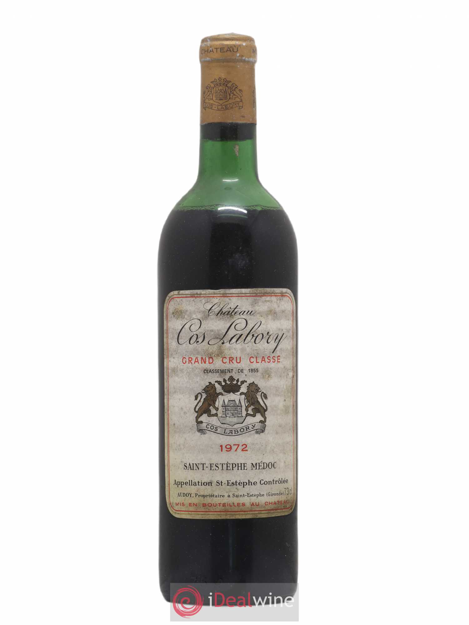 Château Cos Labory 5ème Grand Cru Classé 1972 - Lot de 1 bouteille - 0