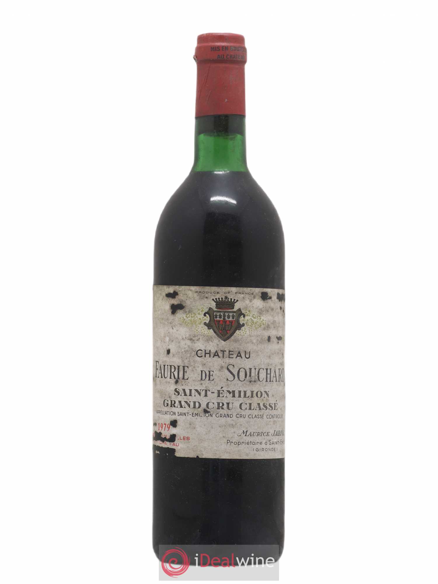 Château Faurie de Souchard Grand Cru Classé 1979 - Lot de 1 bouteille - 0