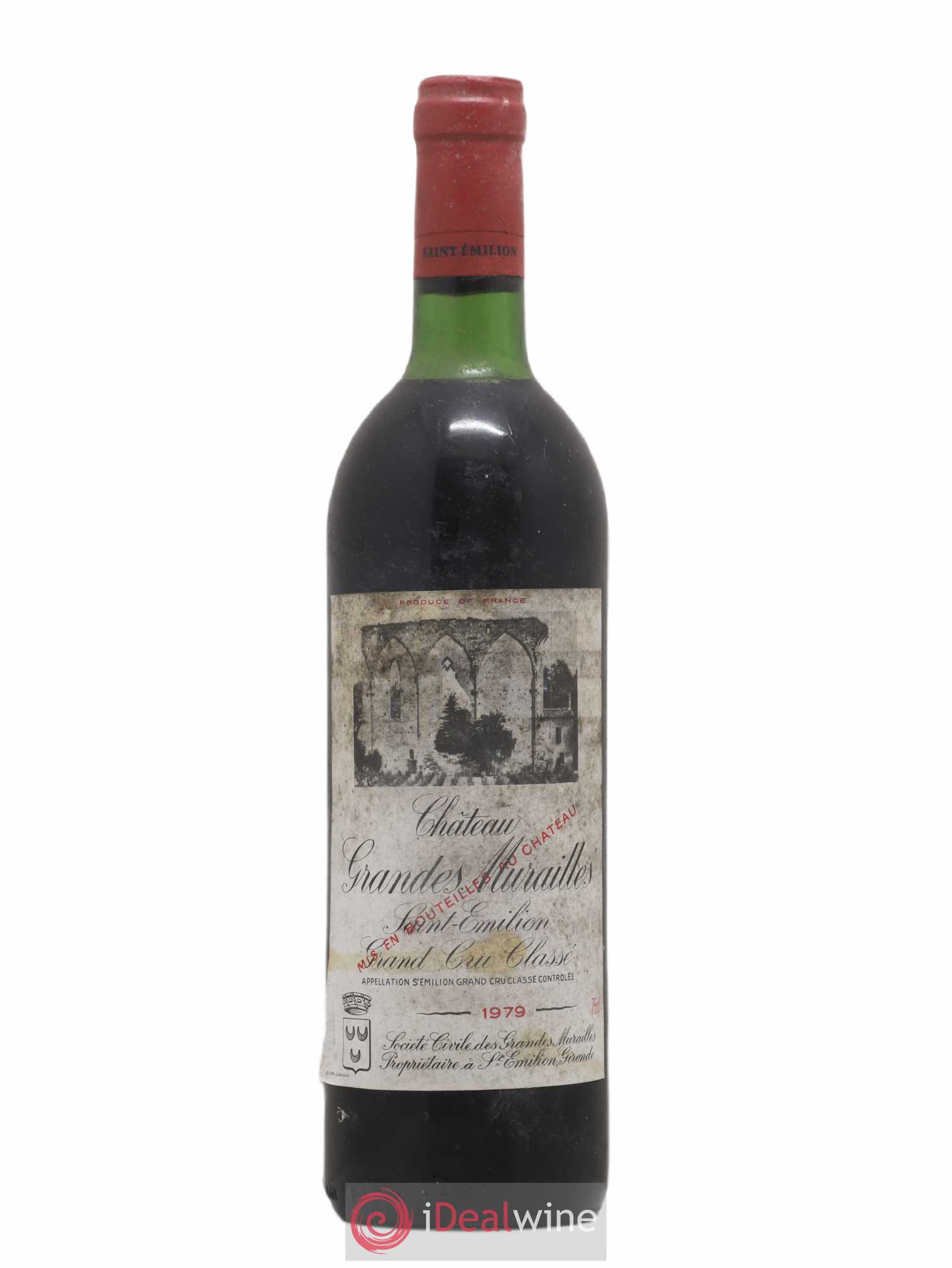 Château les Grandes Murailles Grand Cru Classé 1979 - Lot de 1 bouteille - 0