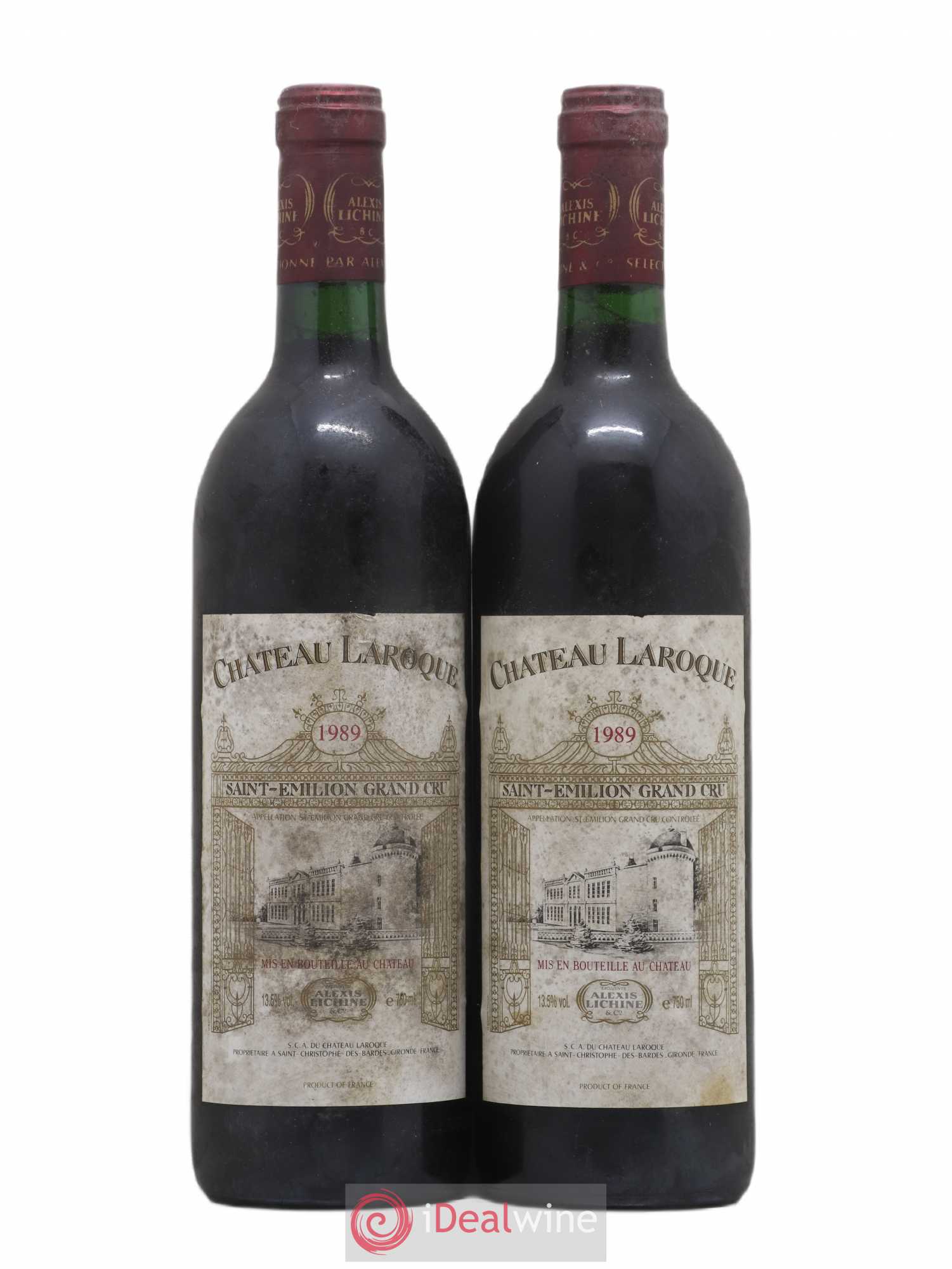 Château Laroque Grand Cru Classé 1989 - Lot de 2 bouteilles - 0