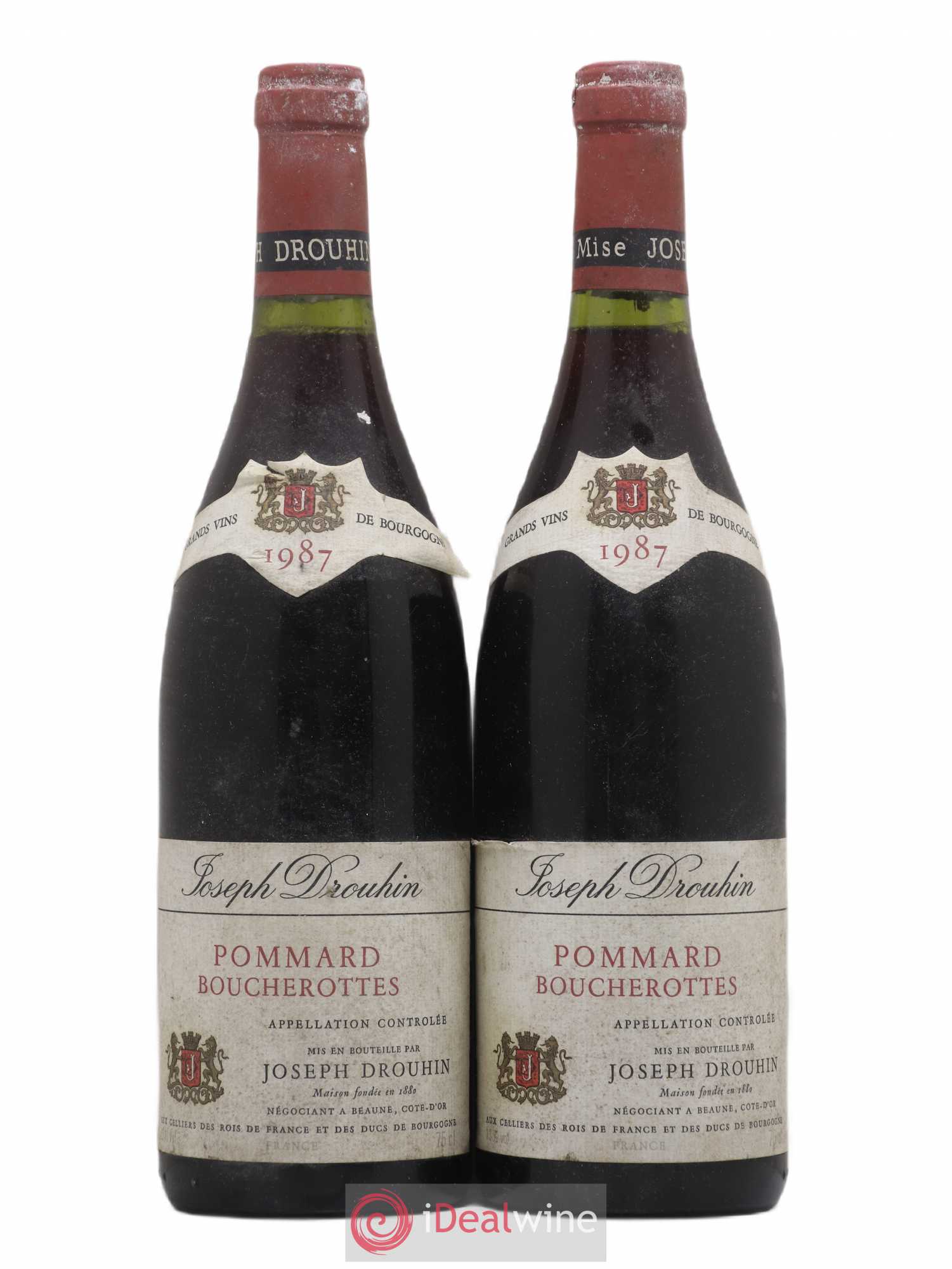 Pommard Boucherottes Joseph Drouhin 1987 - Posten von 2 Flaschen - 0