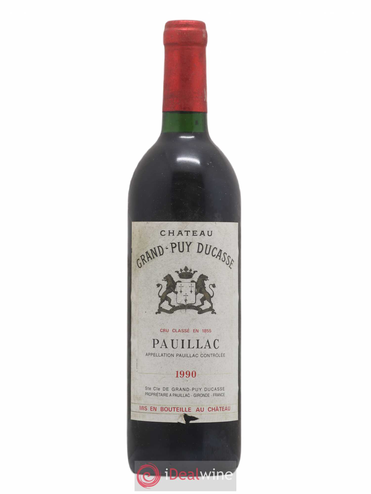 Château Grand Puy Ducasse 5ème Grand Cru Classé 1990 - Lot de 1 bouteille - 0