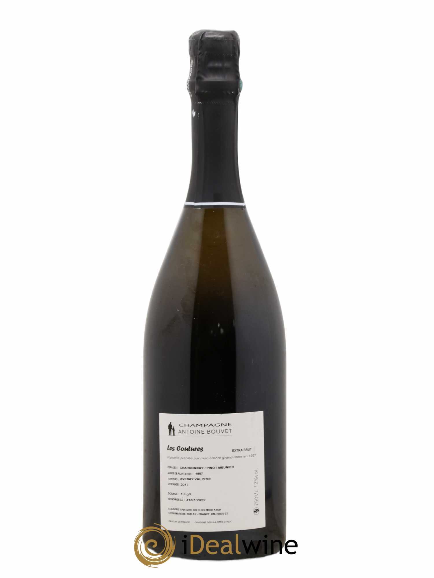 Les Coutures Extra-Brut Antoine Bouvet 2017 - Lot de 1 bouteille - 1