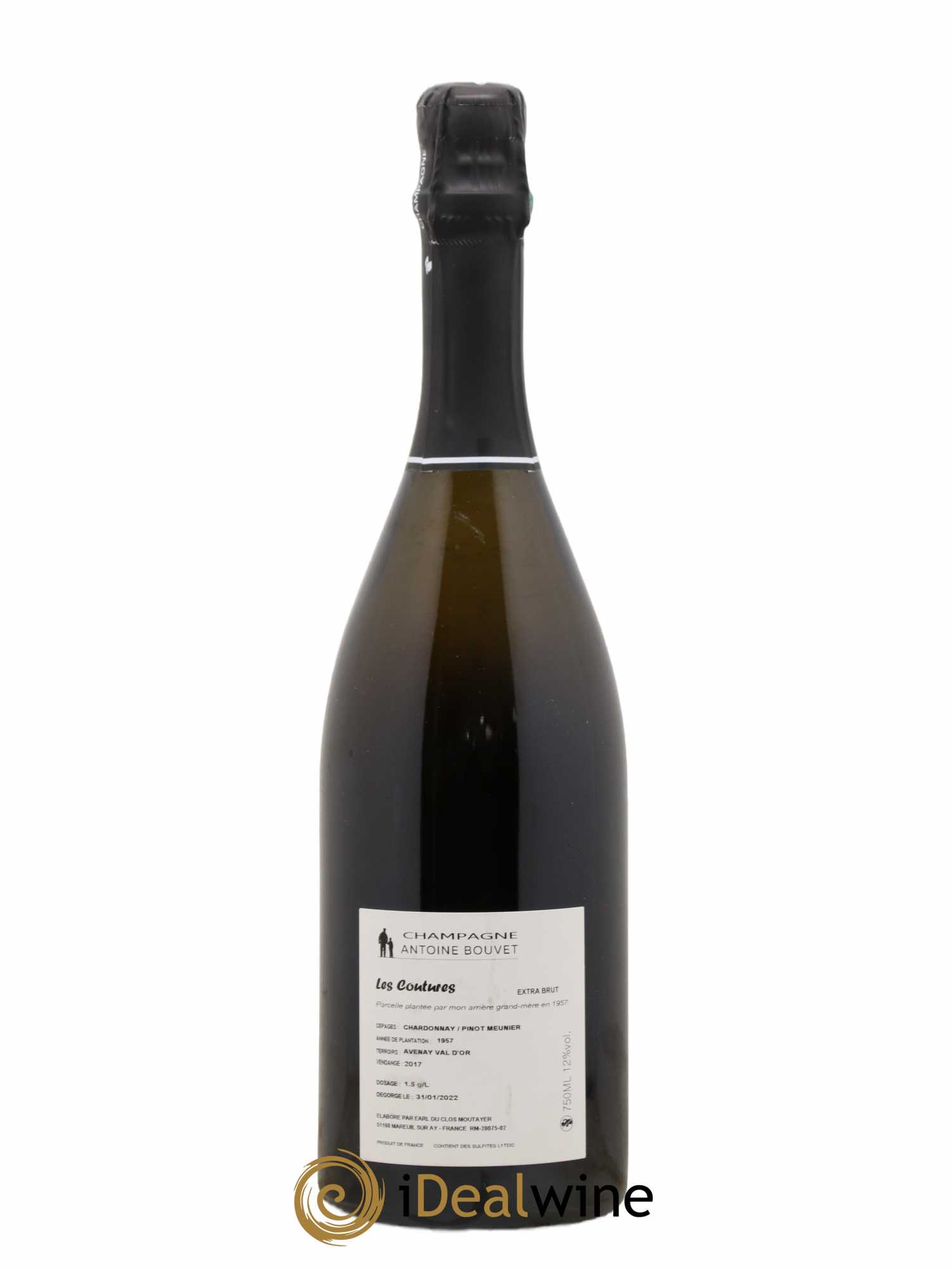 Les Coutures Extra-Brut Antoine Bouvet Extra Brut  2017 - Lot de 1 bouteille - 1