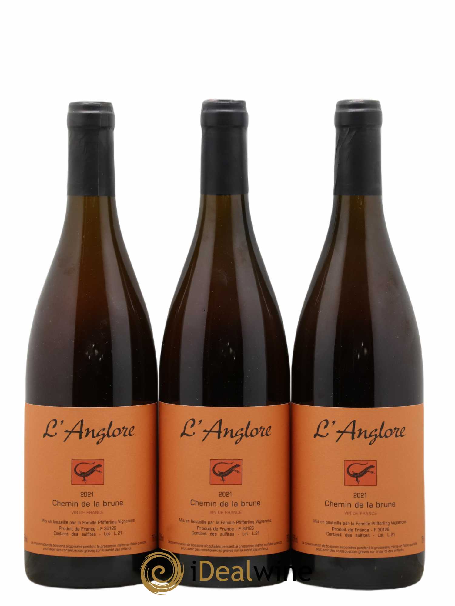Vin de France Chemin de la brune L'Anglore 2021 - Lot de 3 bouteilles - 0