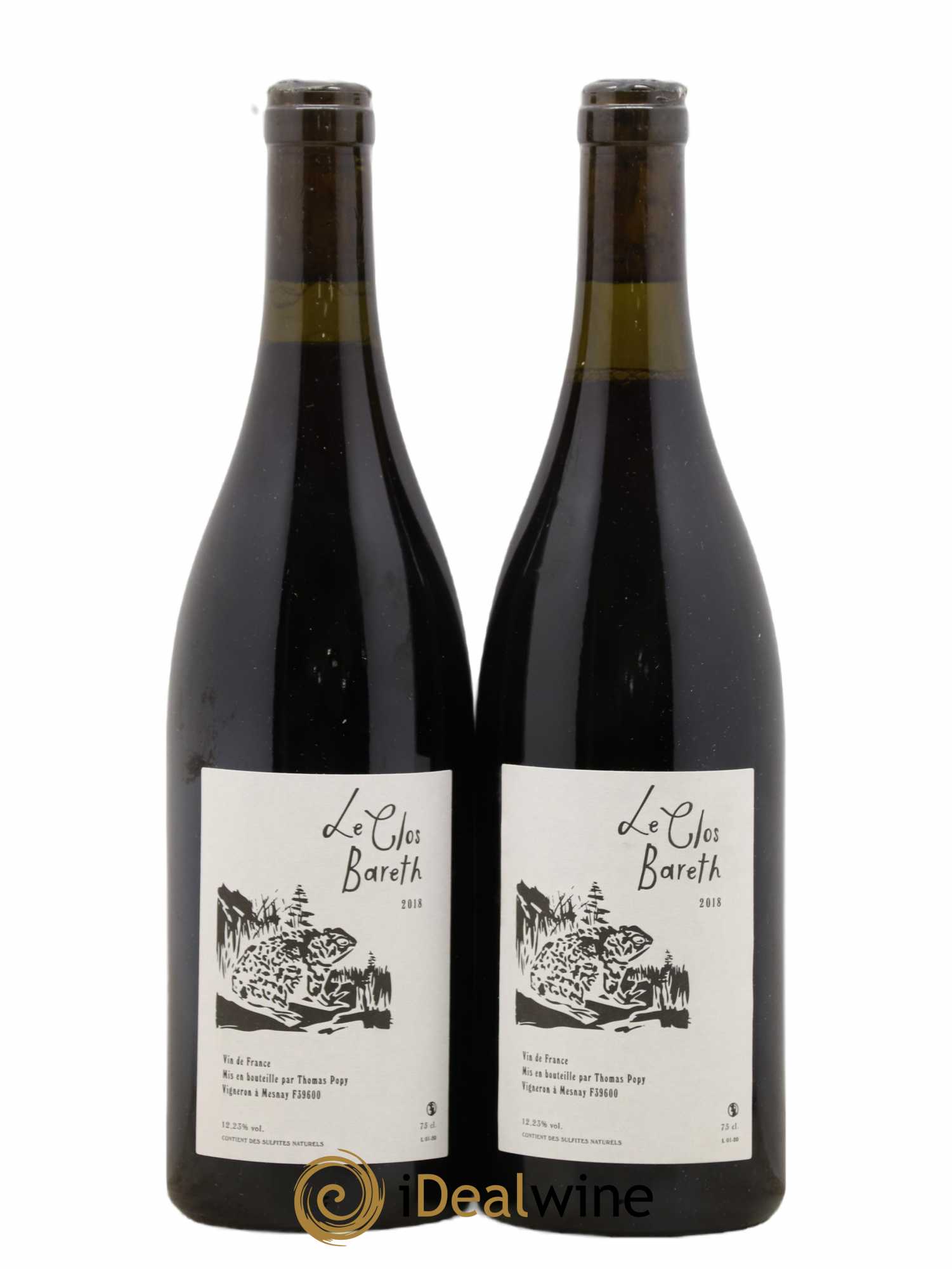Vin de France Clos Bareth Thomas Popy 2018 - Lot de 2 bouteilles - 0