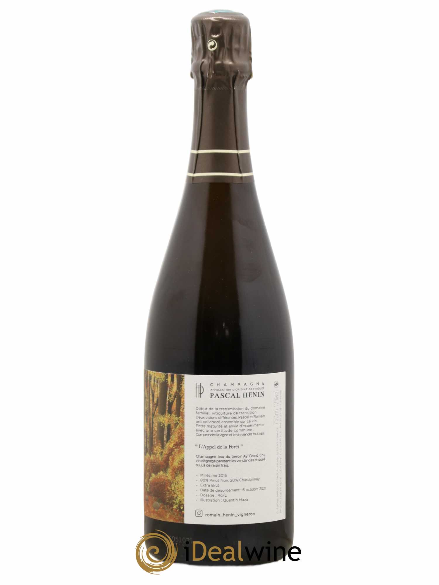 L'Appel de la Fôret Romain Henin Extra Brut  2015 - Lot de 1 bouteille - 1
