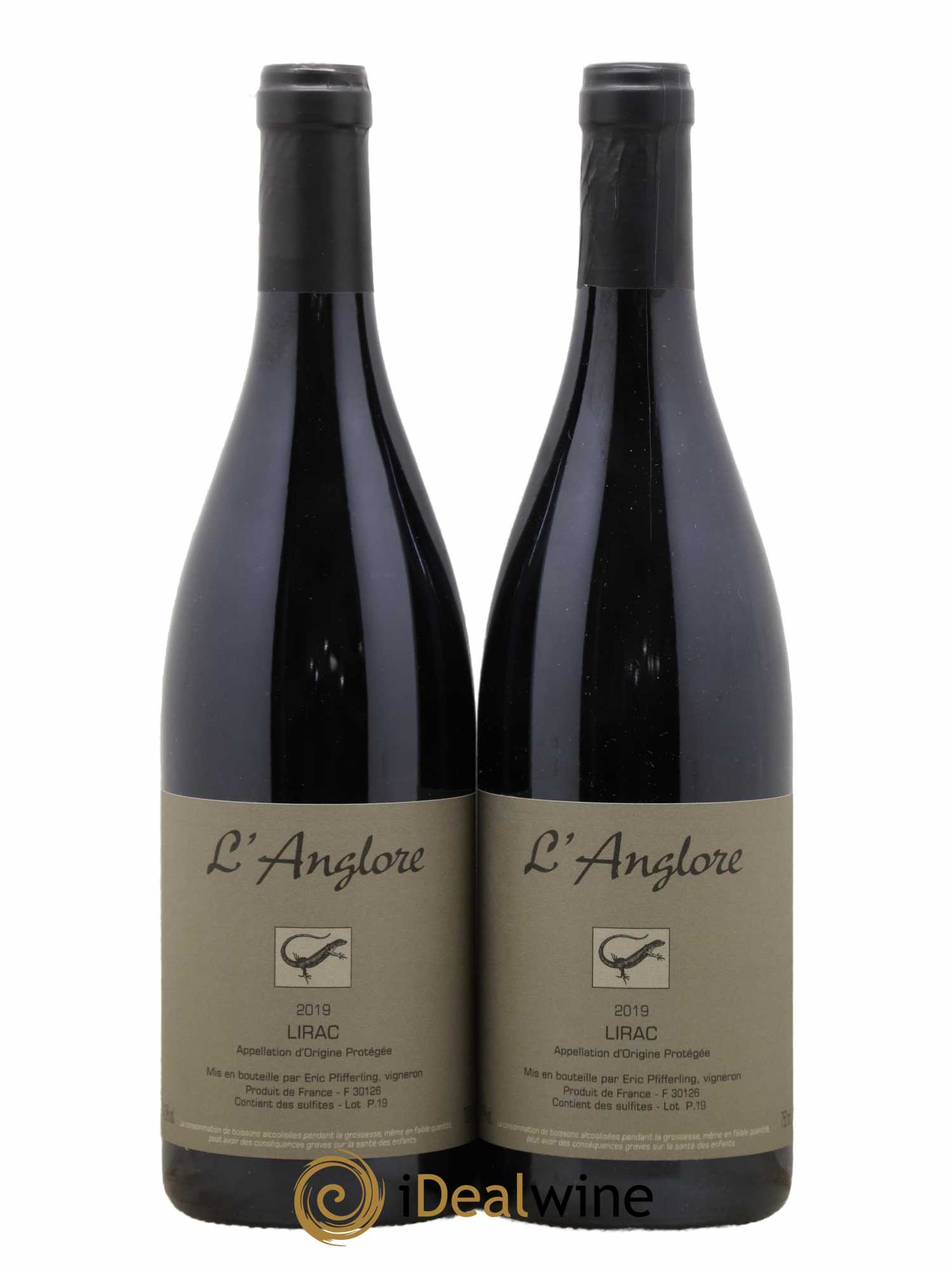 Lirac L'Anglore 2019 - Lot de 2 bouteilles - 0