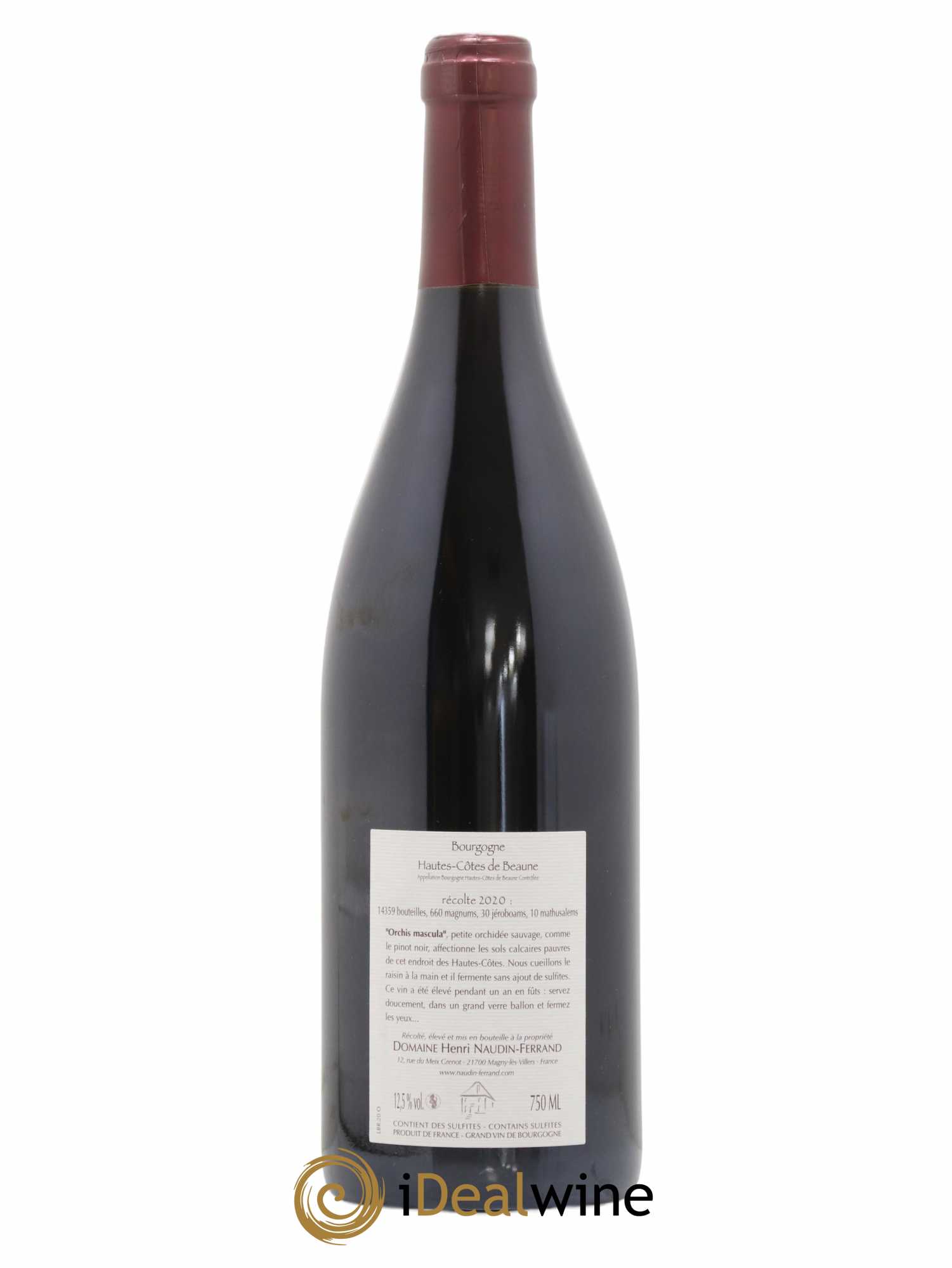 Hautes-Côtes de Beaune Orchis Mascula Naudin-Ferrand (Domaine) 2020 - Lot de 1 bouteille - 1