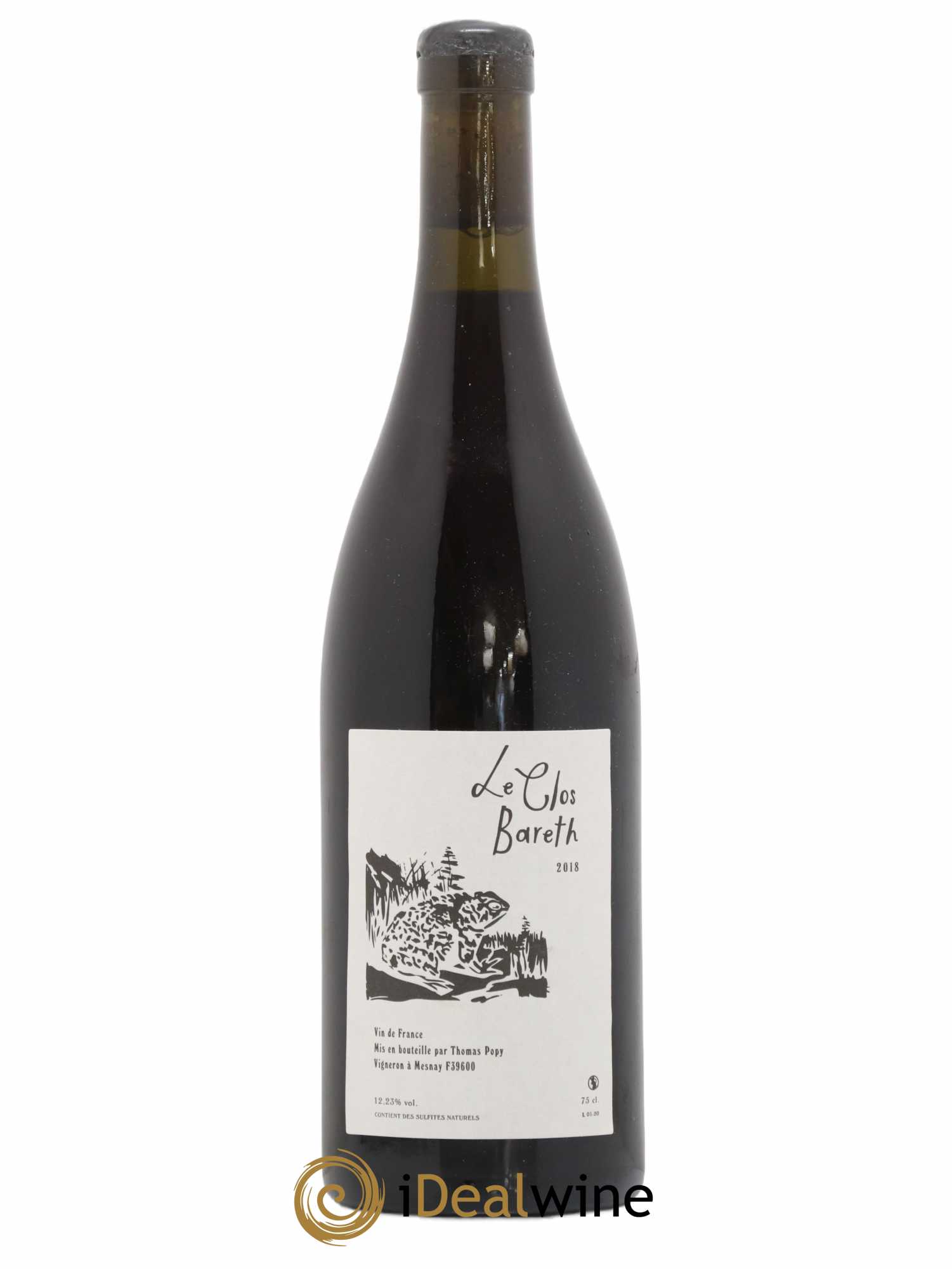 Vin de France Clos Bareth Thomas Popy 2018 - Lot de 1 bouteille - 0