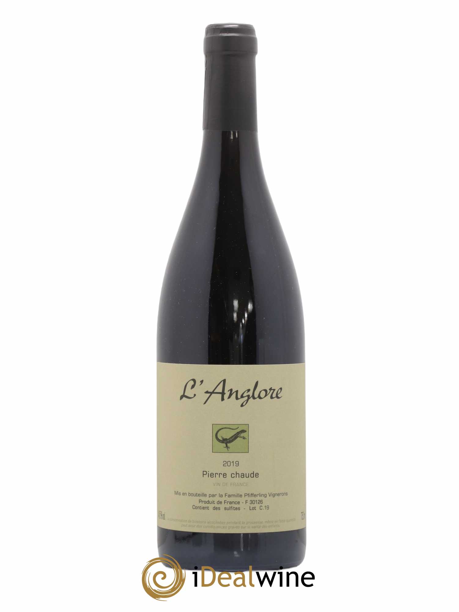 Vin de France Pierre chaude L'Anglore 2019 - Lot de 1 bouteille - 0