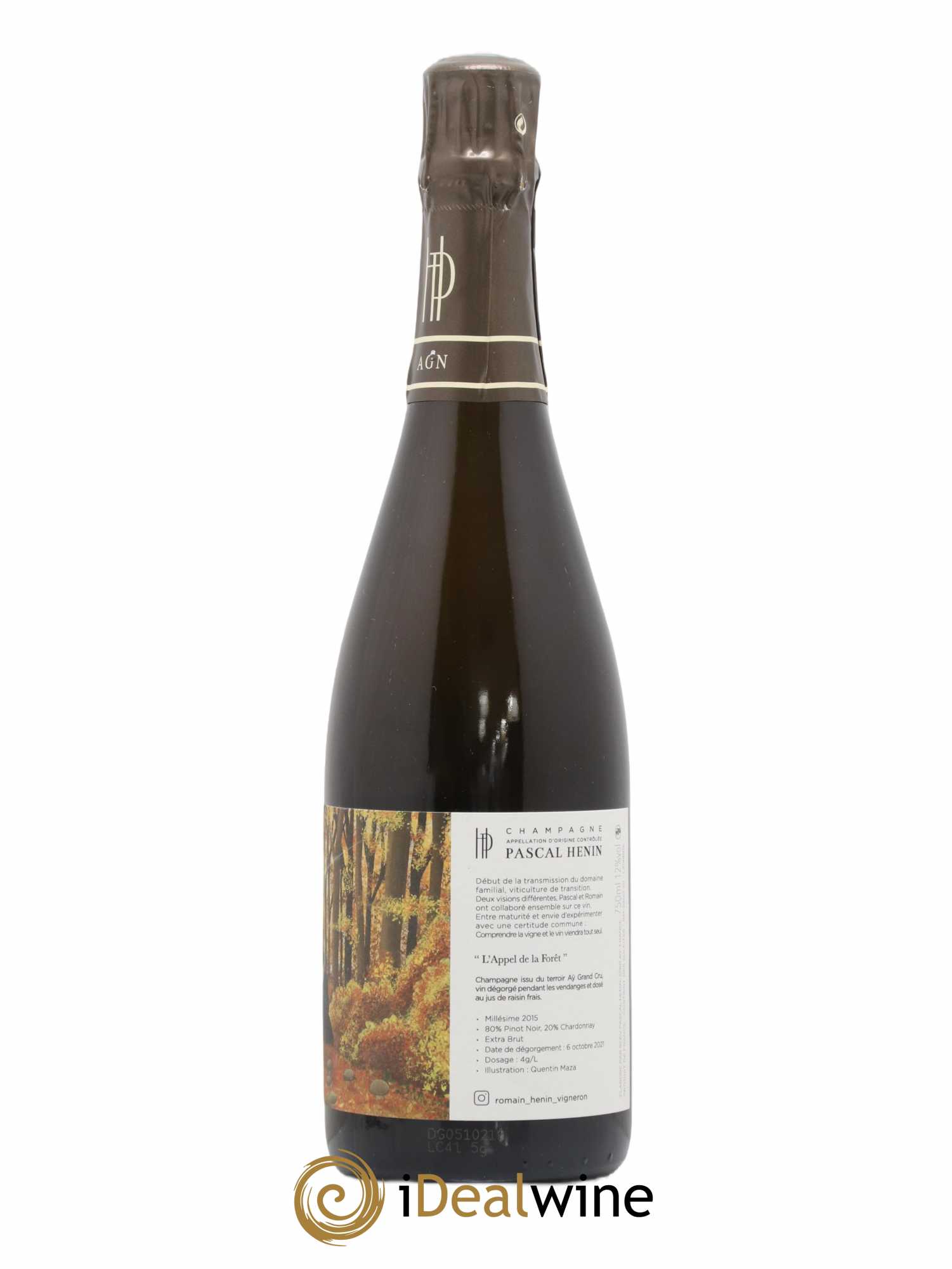 L'Appel de la Fôret Romain Henin 2015 - Lot de 1 bouteille - 1