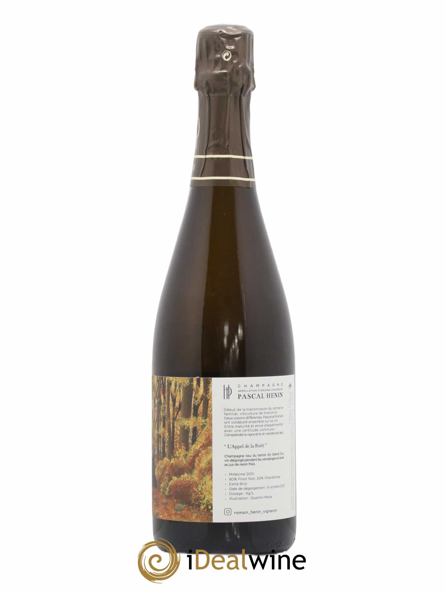 L'Appel de la Fôret Romain Henin 2015 - Lot de 1 bouteille - 1