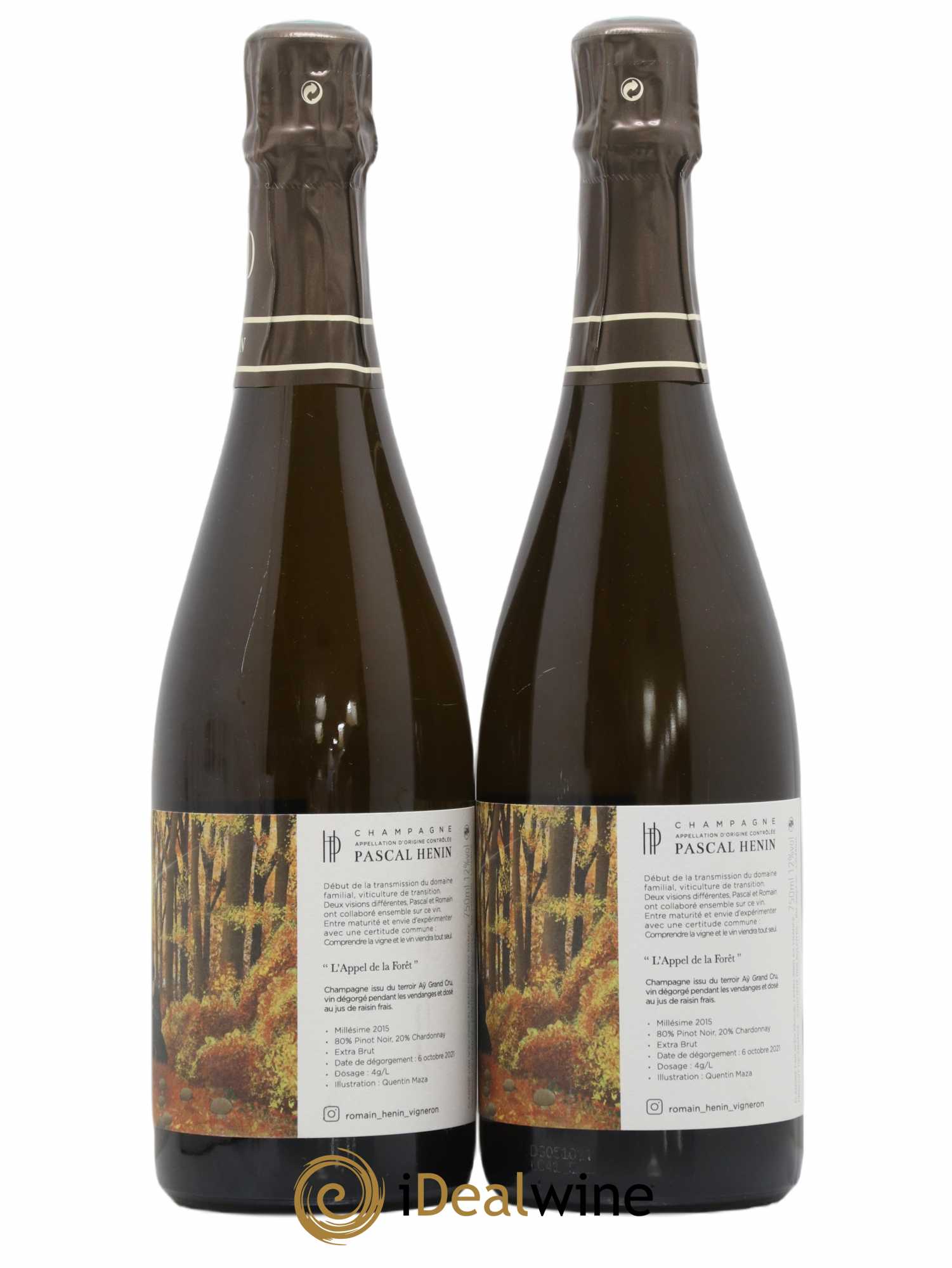 L'Appel de la Fôret Romain Henin 2015 - Lot de 2 bouteilles - 1
