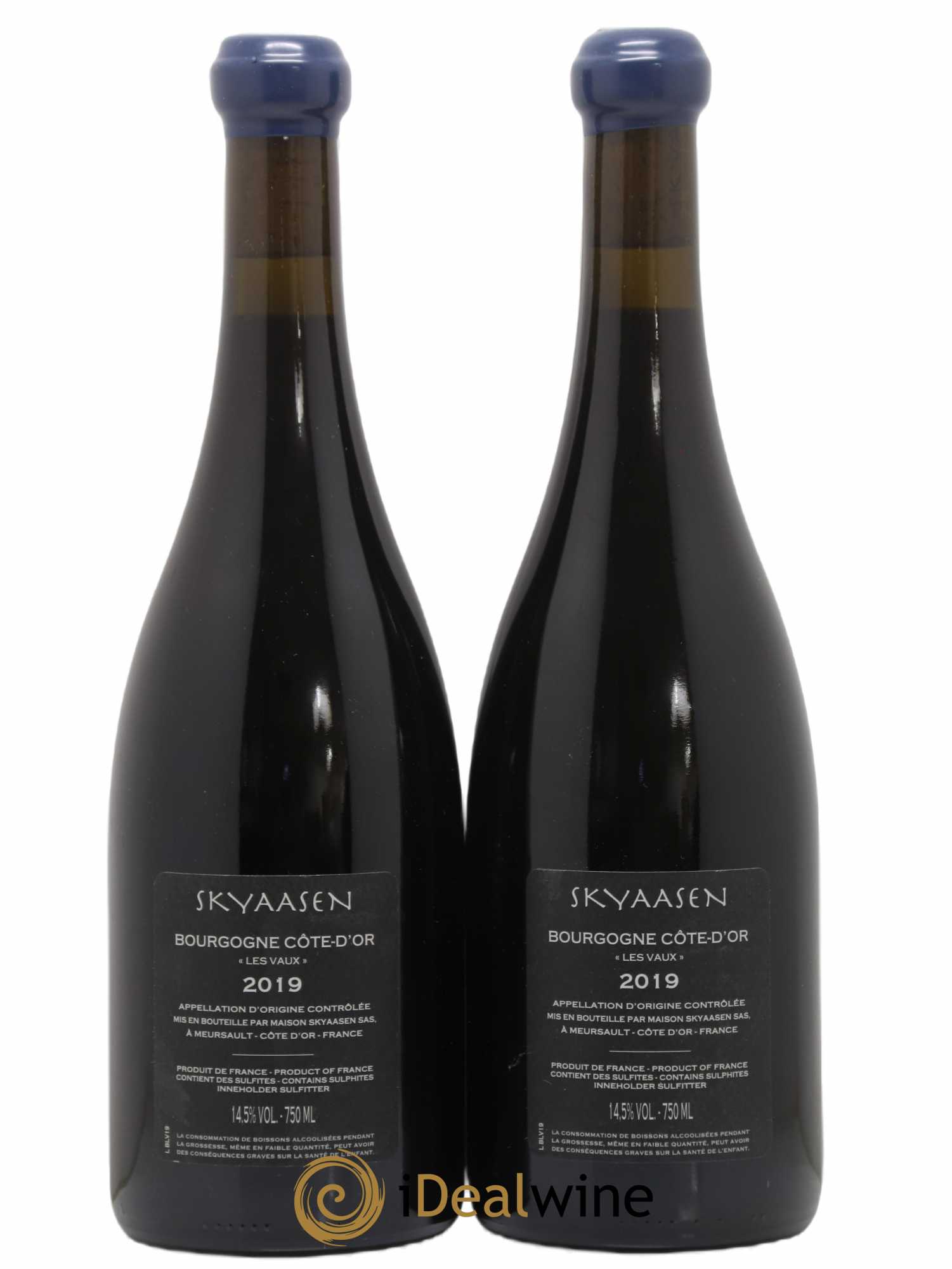Bourgogne Côte D'Or Les Vaux Skyaasen 2019 - Posten von 2 Flaschen - 1