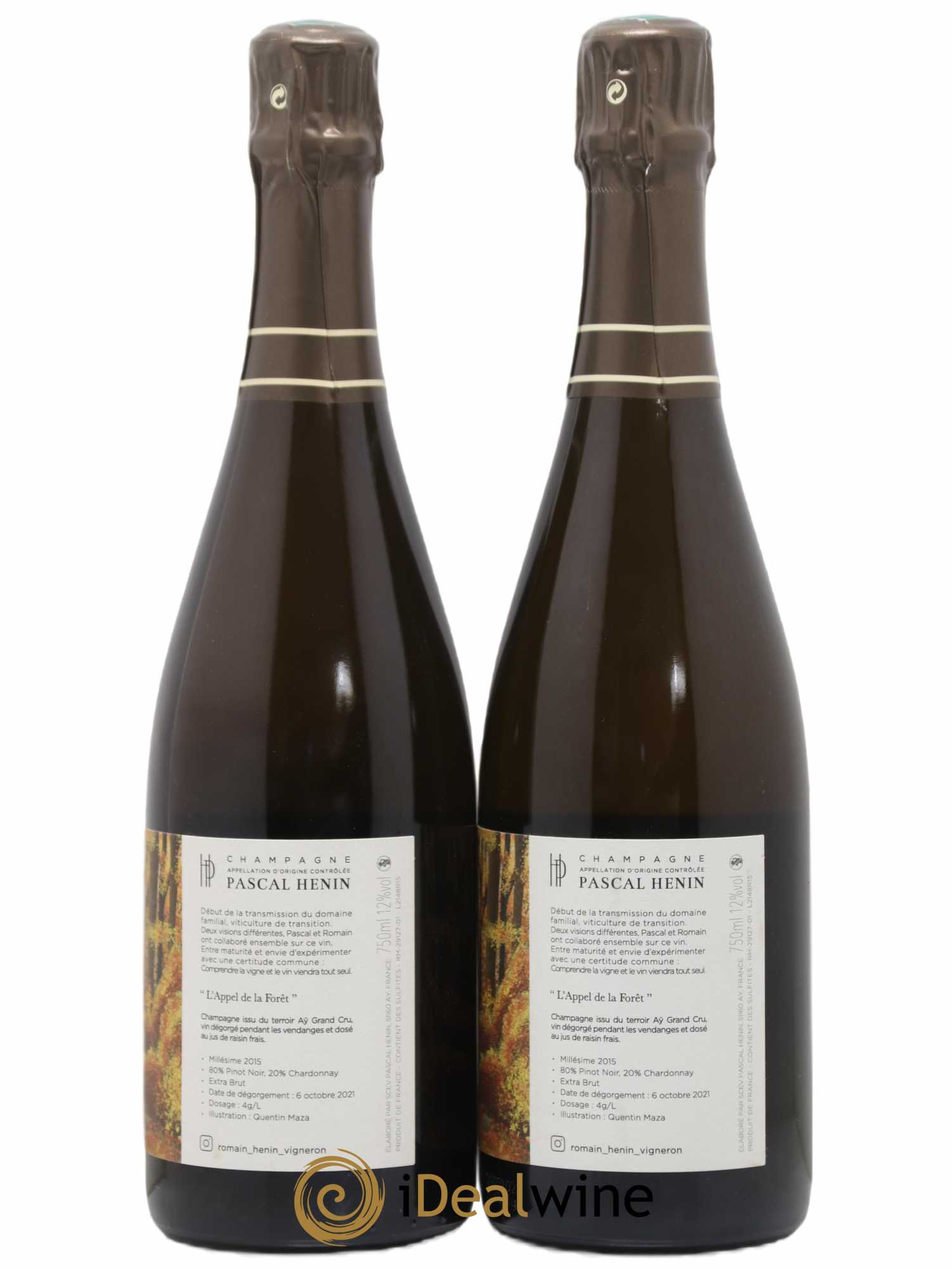 L'Appel de la Fôret Romain Henin 2015 - Lot de 2 bouteilles - 1